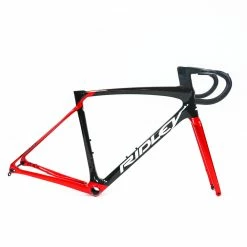 Ridley Fenix SLiC Disc Frameset - 54/S - Black/Red